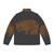Colorful puffer jacket featuring a bear illustration, a legendary animal design for nature enthusiasts. - Back
