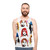 Retro 90s unisex tank top with pop culture design - men