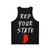 Indiana State Pride Unisex Tank Top - Back