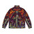 The Witcher inspired fantasy puffer jacket with "Be Fierce Be Fearless" design - Back