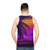 Retro 80s Synthwave Unisex Tank Top - men back