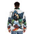 Bbrae Comic Cover Puffer Jacket featuring Teen Titans characters Beast Boy and Raven - men back