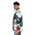 Bbrae Comic Cover Puffer Jacket featuring Teen Titans characters Beast Boy and Raven - men side left