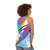 80s retro unisex tank top with a radical pattern - women back