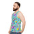 80s memphis pattern unisex tank top - men side
