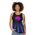 80s tank top with digital horizon and sunset aesthetic - women