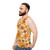 70s floral pattern unisex tank top - men side