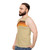 Retro 70s striped unisex tank top - men side