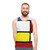 Retro 60s Mod Unisex Tank Top in Red, White and Blue - men