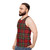 Red tartan stewart clan unisex tank top - men side