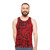 Red Snakeskin Unisex Tank Top - men