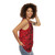 Red Snakeskin Unisex Tank Top - women side
