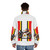 Barry Sheene Vintage Suzuki Motorcycle Puffer Jacket with Duck Logo - men back