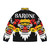 Barong Family digital art style puffer jacket with vibrant colors and unique design - Back