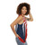 Unisex spider themed tank top with web design - women side