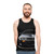 Delorean unisex tank top with futuristic car design - men