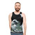 Cthulhu inspired unisex tank top with Japanese art elements - men