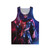 Red hot unisex superhero-inspired fitness tank top