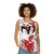 Geisha inspired watercolor print unisex tank top - women