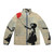 Banksy inspired red heart balloon puffer jacket for women