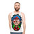 Unisex 2D graphic tank top with Gorillaz-inspired design - men
