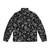 A stylish puffer jacket featuring a bold bandana print design - Back