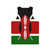 Kenya Flag Unisex Tank Top - Back
