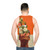 Unexpected vintage floral unisex tank top - men back