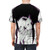 Glitch art t-shirt featuring a digital illustration with anime-inspired girl, glitch effects, and pixel art elements. - men back