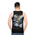 Rebirth Unisex Tank Top featuring digital art design - men back