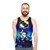 Rebeltaxi Pan Pizza Neon Galaxy Unisex Tank Top - men