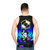 Rebeltaxi Pan Pizza Neon Galaxy Unisex Tank Top - men back