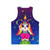 1990s neon rainbow baphomet unisex tank top - Back