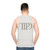 The Tortured Poets Department Unisex Tank Top featuring Taylor Swift's Midnights album art - men back