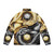 A stylish puffer jacket featuring a yin-yang dragon design, perfect for roleplaying and tabletop gaming enthusiasts. - Back