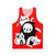 Unisex tank top with a graphic design featuring cats, skulls, and the Grim Reaper