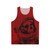 Astronaut tank top with skull design and space imagery