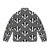 Badger-themed puffer jacket in grey and black - Back