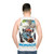 Vintage Monaco Grand Prix Racing Unisex Tank Top - men back
