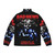 Bad News Puffer Jacket 2 - Heavy Metal Inspired Comedy Jacket - Back