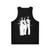 The Supremes Unisex Tank Top with Black and White Design - Back