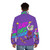 The Owl House inspired puffer jacket featuring the Bad Girl Coven design - men back