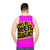 Inspiring unisex tank top with motivational typography - men back