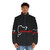 Nürburgring carbon fiber puffer jacket with white and red design - men front