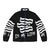 Bacon puffer jacket with intricate bacon designs