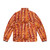 Bacon puffer jacket with intricate bacon designs - Back