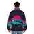 Minimalist puffer jacket with geometric design inspired by nature - men back