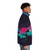 Minimalist puffer jacket with geometric design inspired by nature - men side right