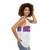 Unisex tank top featuring "The Strongest Man" design - women side