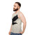 Raven unisex tank top with mythological bird design - men side